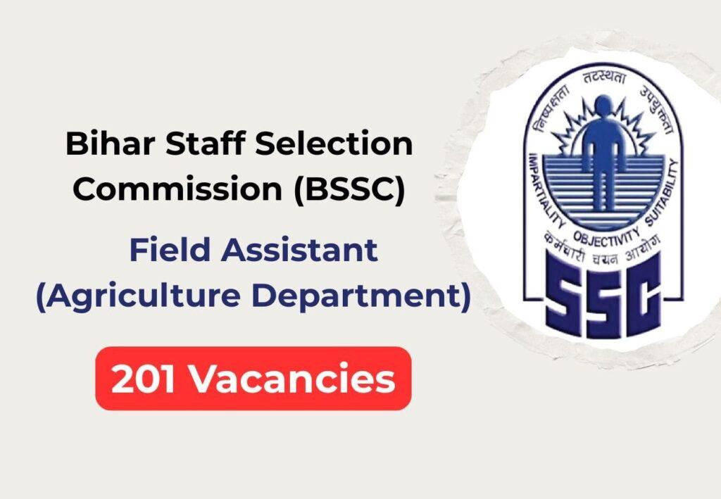 Bihar Staff Selection Commission (BSSC) Recruitment for Field Assistant Positions